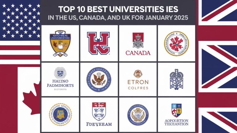 10 Best Universities in the US, Canada, UK for 2025